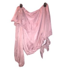 Purple One Shoulder Blouse